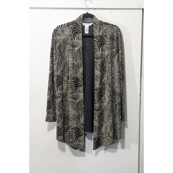 Draper’s & Damon’s Sweaters - Drapers and Damons gold and black shimmery cardigan